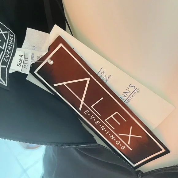 Vintage Alex Evenings sweetheart strapless dress with slit - Picture 14 of 14